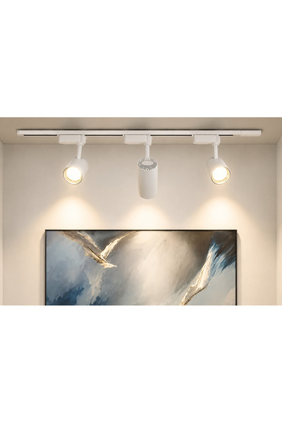 Ledarmy Modern 3’lü LED Ray Spot Aydınlatma Seti 30W Beyaz Monofaze Ray Siste...