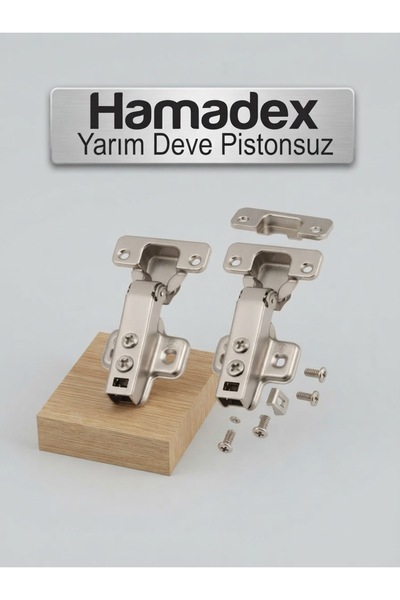HAMADEX Hmdx 2 Adet Yarım Deve Pistonsuz Menteşe