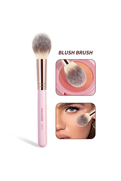 Choice1 Pink MAANGE 1pc Powder Blusher Brush Soft Brush Travel Makeup Brush P...