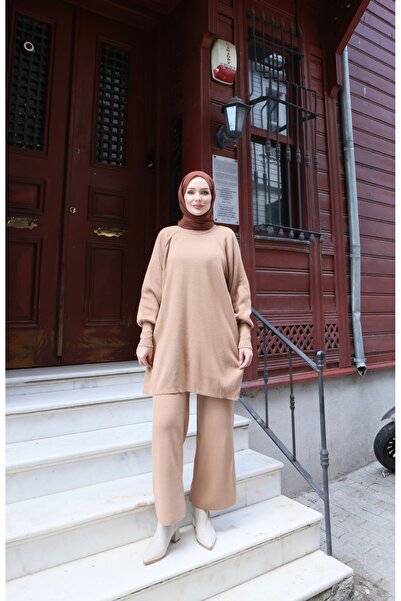 NİSUM MODA Balloon Sleeve Knit Set