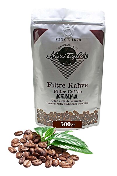 Nuri Toplar Kenya AA Filtre Kahvesi - Odun Ateşinde Kavrulmuş 500 Gram - Çeki...
