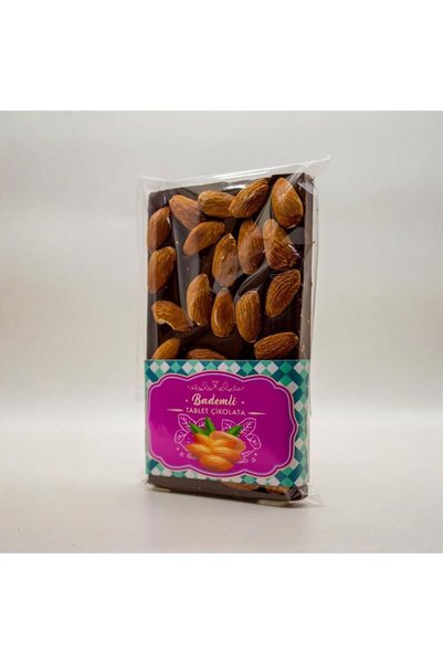 Dark Brown Bademli Bitter Tablet Çikolata - %54 Kakao İçerikli, 100 Gr
