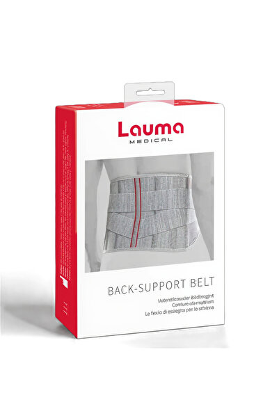 LAUMA Centura lombara cu susținere spate, marime L (talie 91-100cm), Model inovator cu stimulare proprioceptiva a musculaturii, Certificare medicala – Efect rapid de reducere a durerii lombare