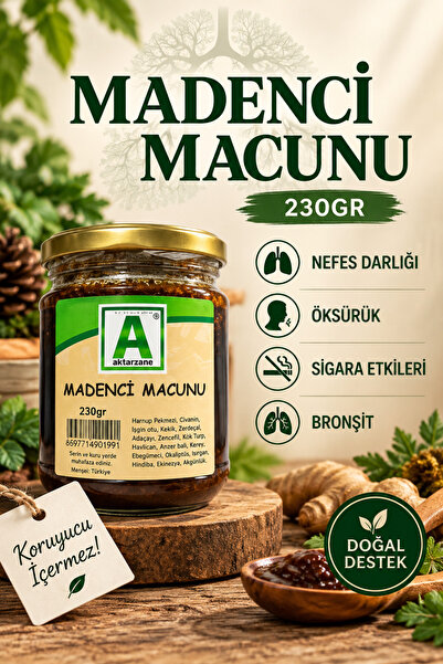 Aktarzane Madenci Macunu Akciğer Macunu Solunum Açıcı Macun 230gr