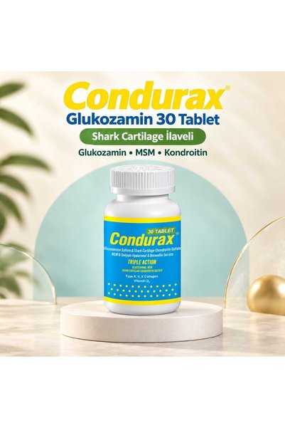 Condurax Tip 2/5 Ve 10 Kolajen Içeren Glukozamin Shark Cartilage Msm Kondroit...