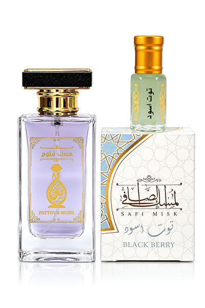 MUSK AL TAHARA Orijinal Karadut misk seti (Parfüm 50ml + Karadut misk 6ml alk...