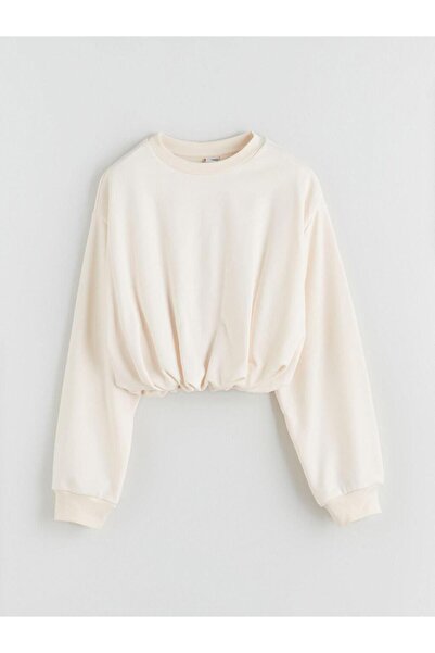 LC Waikiki Crew Neck Basic Girl's Sweatshirt (W5)