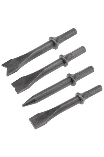 Choice as shown 4pcs/set Air Hammer Chisel Set Hexagonal Shank Heavy Duty Air...