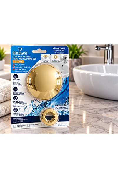 ock plast Plastik Kaplama-Pop-up otomatik lavabo sifonu -üniversal kullanıma ...