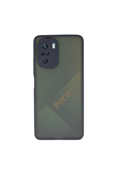 Generic Brand Xiaomi Poco F3 Case Montreal Silicone Cover - Navy Blue