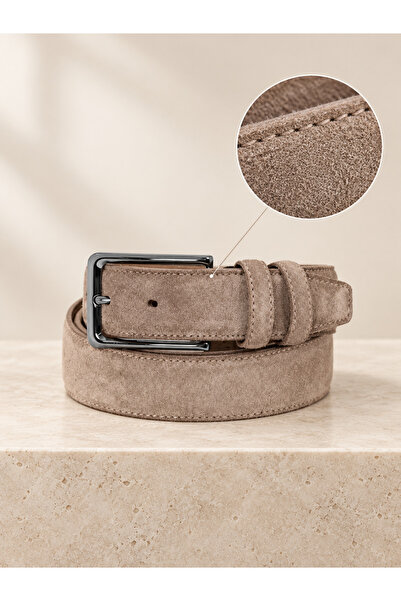 awix 3.5 cm Mink Suede Genuine Leather Stylish 1. Quality Belt