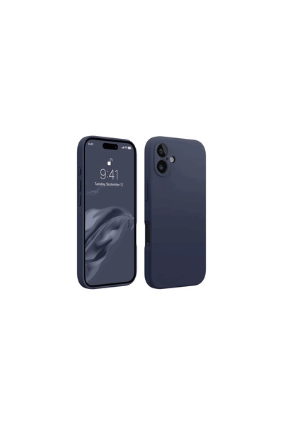 OtoTech حافظة ابل ايفون 16 من السيليكون - أزرق غامق
