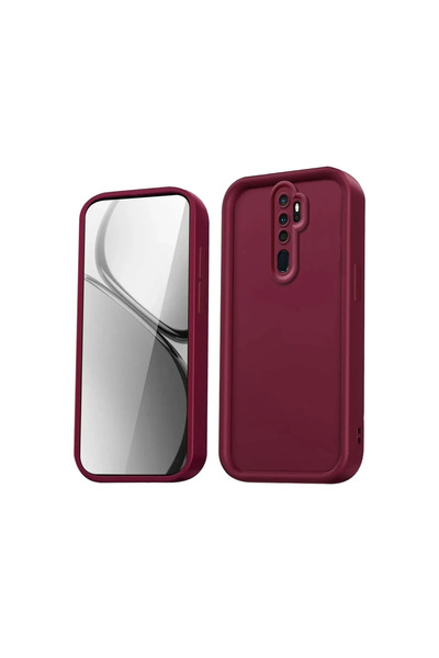 FMA Xiaomi Redmi Note 8 Pro Case Viera Silicone - Claret Red