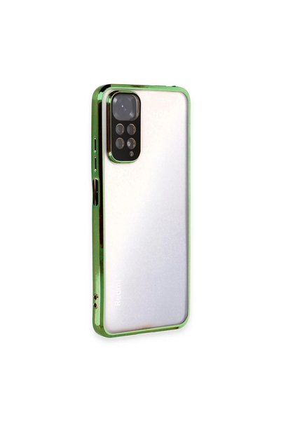 FMA Xiaomi Redmi Note 11 Case Silicone with Razer Lens - Green