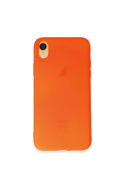 Generic Brand Apple iPhone Xr Case First Silicone - Bright Orange