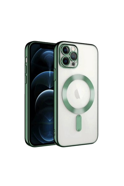 OtoTech غطاء حماية آيفون 13 برو من أبل كروس ماجنيتك سيف - أخضر داكن