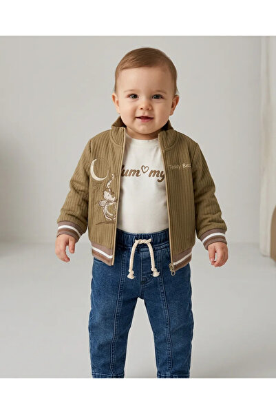 EFEYOO 3^lü Nakışlı unisex bebek Takım 6 Ay,12 Ay,18 Ay,2y unisex Bebek Takım...