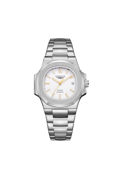 Choice4 8057LG Silvery Men Automatic Watch Business Date Mechanical Watches W...