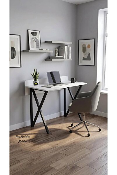 hey modüler mobilya Hayal Beyaz Çalışma Masası Bilgisayar Ofis Masası Metal S...