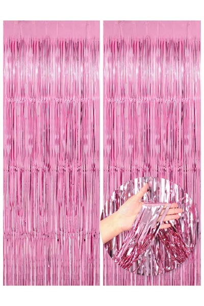 Choice Other 2pcs 2pcs-1*2m Metal Foil Fringed Curtains for Party Background ...