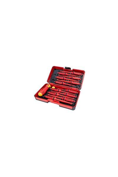 İzeltaş 1000V Insulated Electrical Slim Screwdriver Set (14 Pcs.)