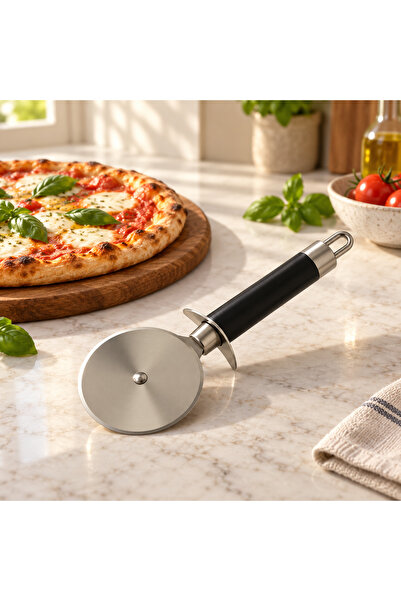 Queen’s Kitchen Büyük Boy Siyah Hamur/ Pizza Kesme Ruleti
