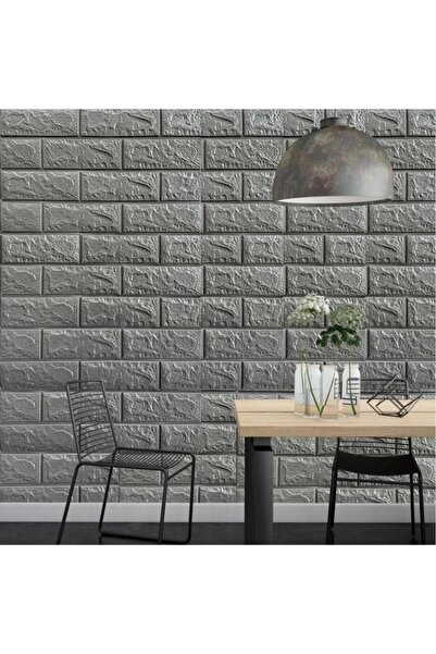 Renkli Duvarlar 50x54 Cm 0,27 M² Gri Silinebilir Kendinden Yapışkanlı Duvar K...