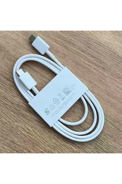 Samsung 100cm white 25W 45W USB C To Type C Cable 1/1.8M For Galaxy S25 Edge ...