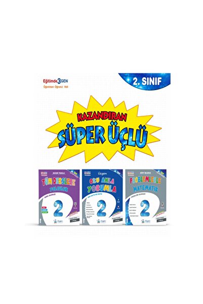 Üçgen Yayıncılık 2. SINIF - SÜPER ÜÇLÜ - Kazandıran Kitaplar