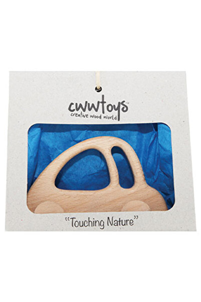 CWWTOYS Minik Tostos Unpainted Wooden Toy, Solid Beech, 18 Months+
