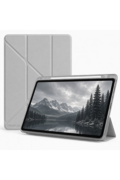 UnDePlus Galaxy Tab S10 Lite FE/S10/S9 FE/S9 Uyumlu Kılıf Kalem Bölmeli Trifo...