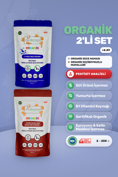 Soul Kitchen Organik Ürünler Organik Bebek Gece Maması, Keçiboynuzlu Muhalleb...