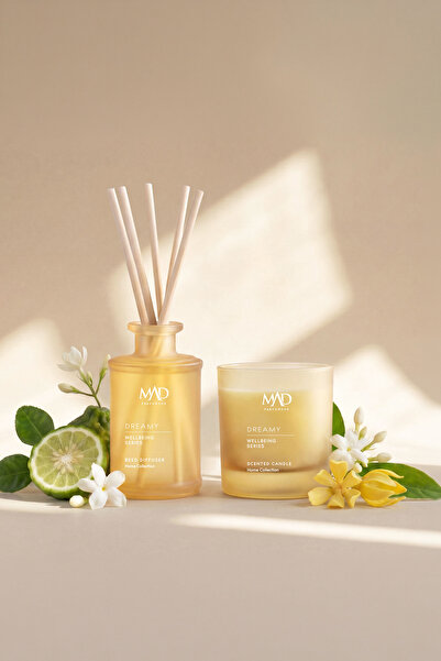 Mad Parfüm Mad Wellbeing Dreamy 190 ml Ortam Kokusu ve 200 gr Mum Seti