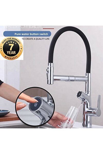 OEM Kitchen Sink Faucet with Push-Pull Water Purification Outlet, 3 Functions...