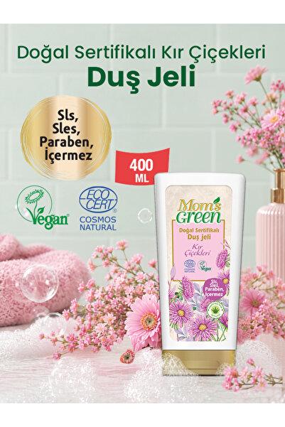 Mom's Green Doğal Sertifikalı Kır Çiçekleri Duş Jeli