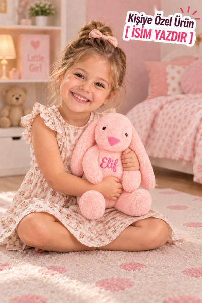 Simbat Oyuncak Uyku Arkadaşım Uzun Kulak Peluş Tavşan 45 Cm