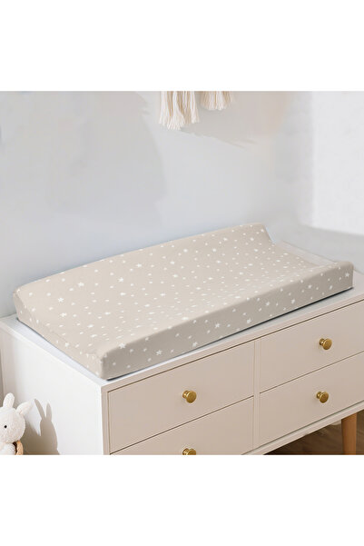 Choice Khaki Star Pure Cotton Cushion Reusable Cartoon Changing Pad Cover Pri...