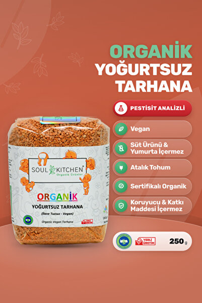 Soul Kitchen Organik Ürünler Organik Yoğurtsuz Tarhana Vegan Katkısız 250 g