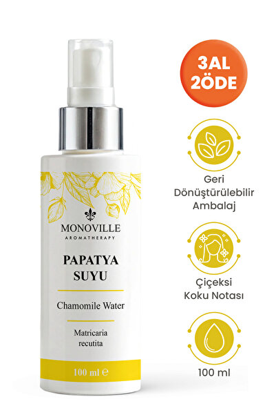 Monoville Papatya Suyu 100 ml Sprey Başlıklı (Chamomile Water)