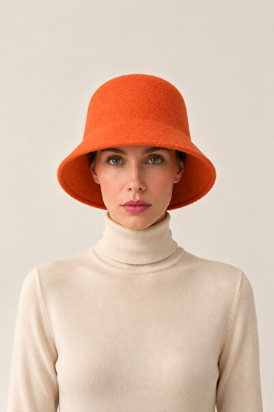 Adalua Kadın Kaşmir Kova Şapka – Yumuşak Dokulu Minimal Bucket Hat | Kışlık Ş...