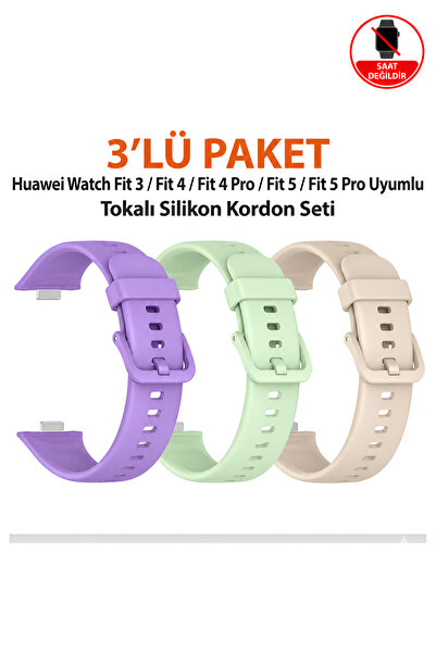Dexmon Huawei Watch Fit 3 / Fit 4 / Fit 4 Pro / Fit 5 / Fit 5 Pro Uyumlu Toka...