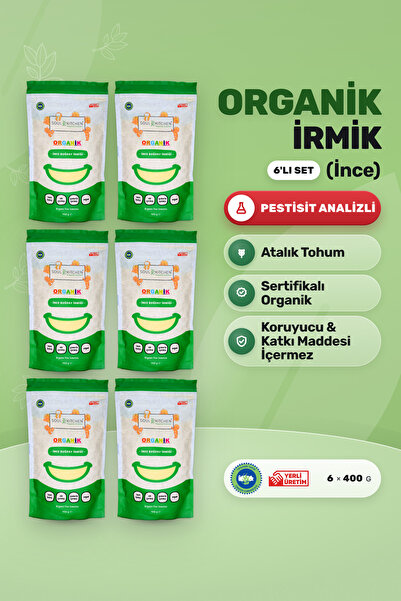 Soul Kitchen Organik Ürünler Organik İrmik Bebek Beslenmesine Uygun 6'lı Pake...