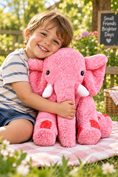 BORAM TOYS My Sleeping Friend Elephant Plush Elephant 80cm (100% Place
