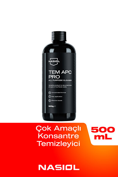 Nasiol Tem Apc Pro Araç içi Çok Amaçlı Konsantre Temizleyici-500gr-Koltuk,Döş...