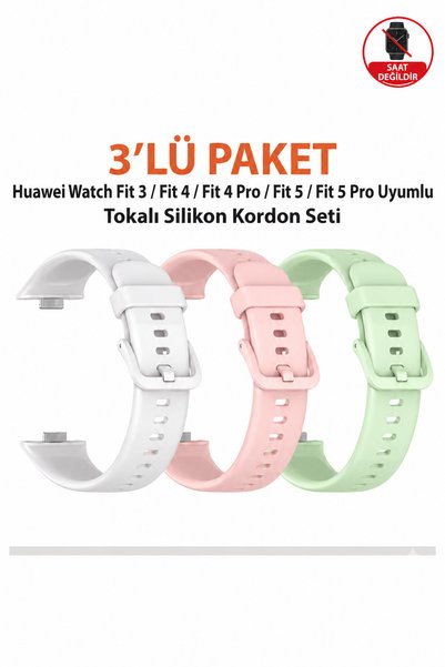 Dexmon Huawei Watch Fit 3 / Fit 4 / Fit 4 Pro / Fit 5 / Fit 5 Pro Uyumlu Toka...
