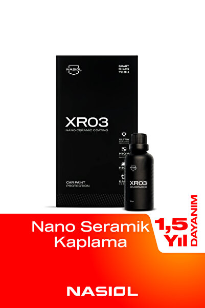 Nasiol XR03 Araç Nano Seramik Kaplama ve Boya Koruma-1,5 Yıl Dayanım-50ml-Su ...
