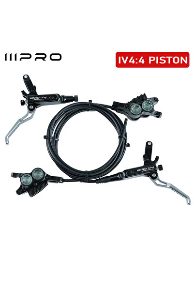 Choice BLACK Brake IIIPRO IV4 Bicycle Hydraulic Brakes Set 4 Piston Bike Hydr...