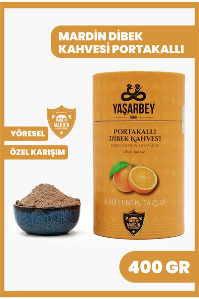 Yaşarbey Dibek Coffee 400 Gr Local Special Blend Mardin Dibek Coffee with Orange