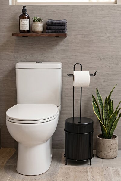 metalshop Çöp Kovalı Banyo Wc Kağıtlık - Tuvalet Kağıtlığı