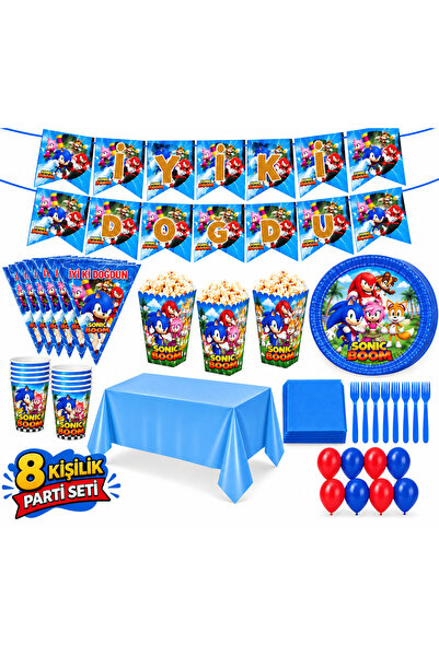partideyince Sonic Boom parti seti Sonic Soon parti seti sonic Temalı Konsept...